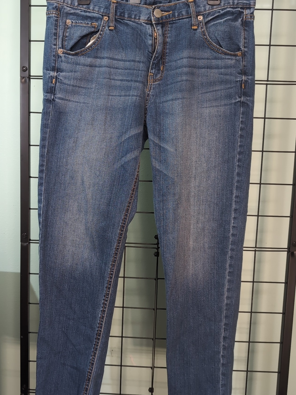 Mossimo Premium Denim Size 10 Boyfriend Jeans Medium Wash 17.5x26